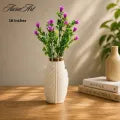 Elegant vases with bouquets flowers premium plastic made decoration pieces best for room, office and home decoration
